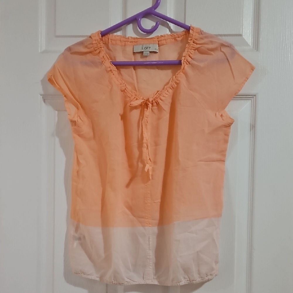 LOFT Peach Blouse